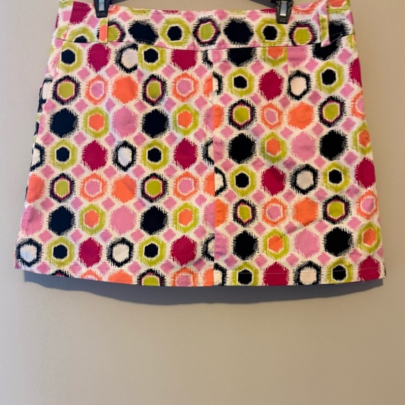 Bamboo Traders Geometric Print Mini Skort - Size 12 - Picture 2 of 5